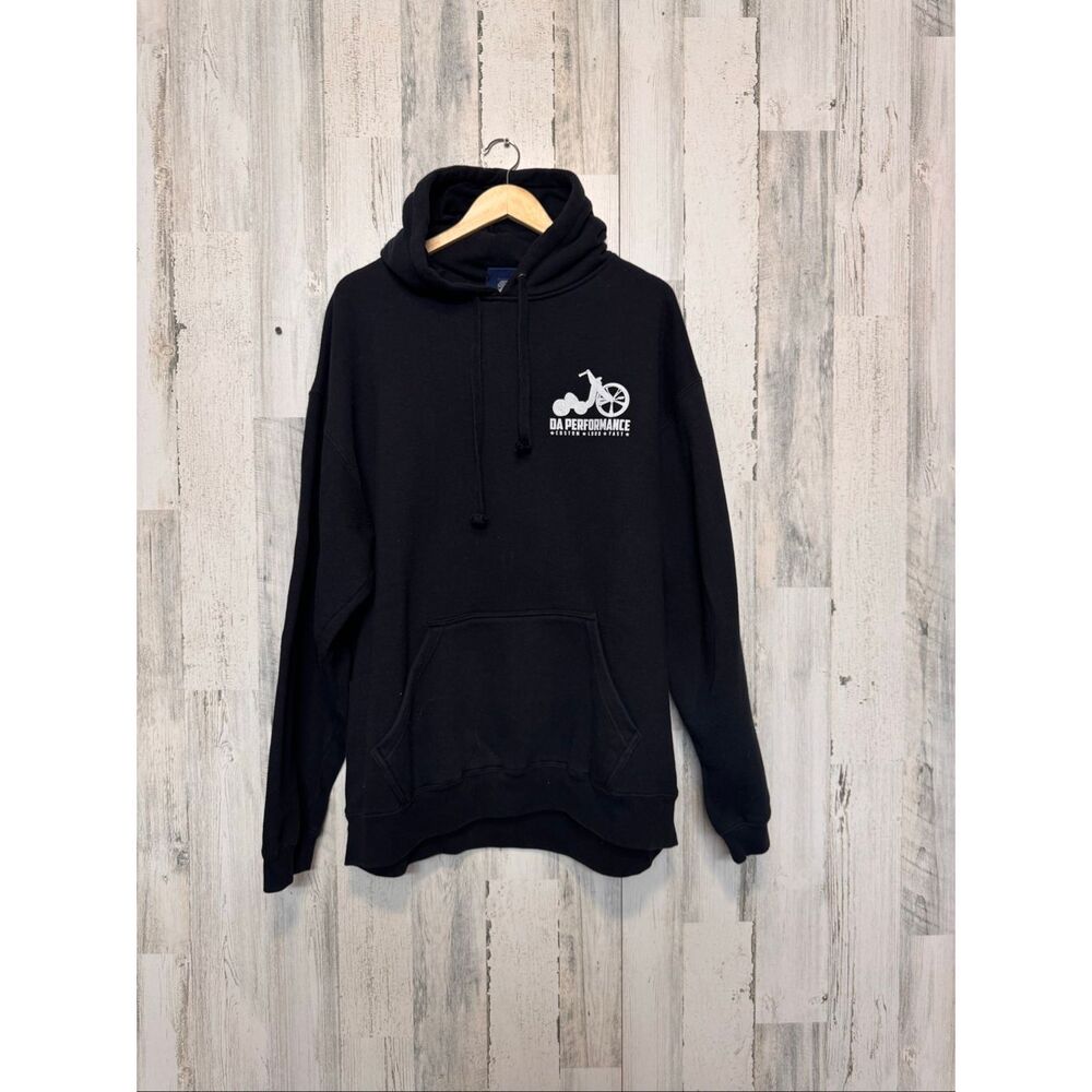 J. America DA Performance Motorcycle Graphic Hoodie Black unisex XL